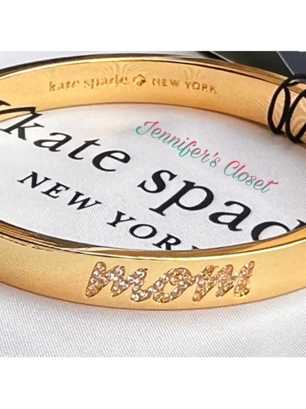 Kate Spade Pave Mom Bangle Bracelet / NWT